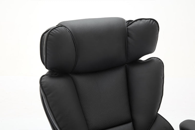 Office Chair 500lbs With Adjustable Lumbar Support, Executive Office Chair With Flip-up Armrest And Wider Seat, Ergonomic Leather Chair Breathable