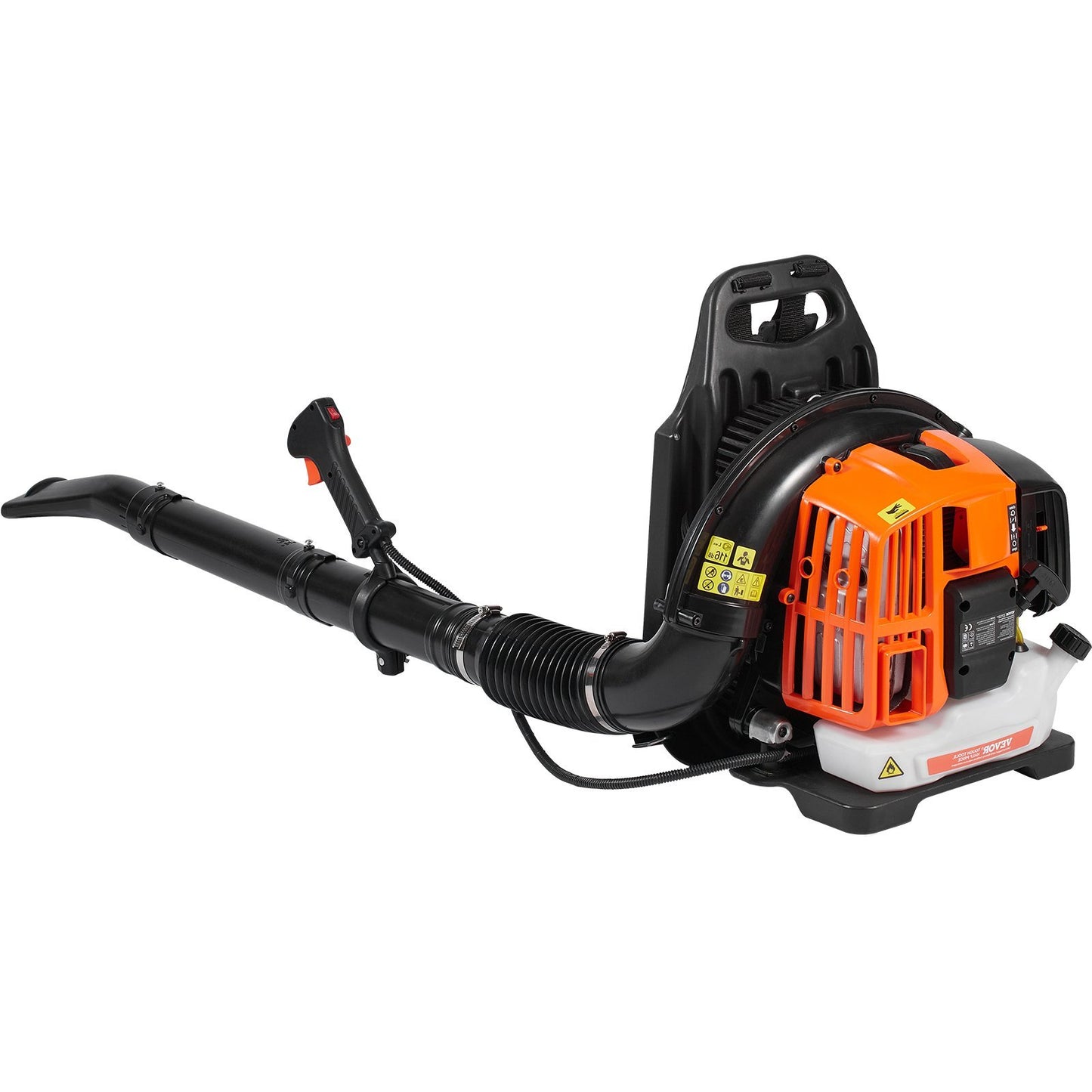 VEVOR Backpack Leaf Blower, 52CC 2-Cycle Leaf Blower With 1.37L Fuel Tank, 480CFM Air Volume 175MPH Speed, Ideal For Lawn Care, Leaf Cleaning, And Snow Removal