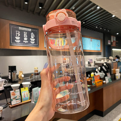 Large Capacity Double Drink Sports Bottle