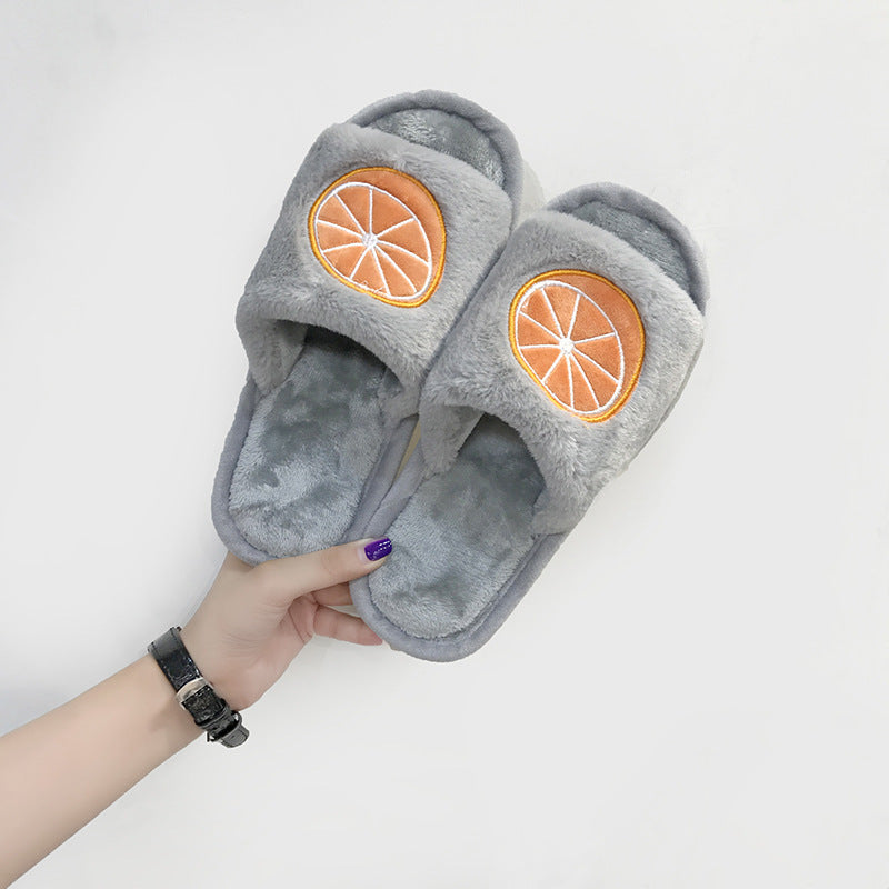 Fruit cotton slippers