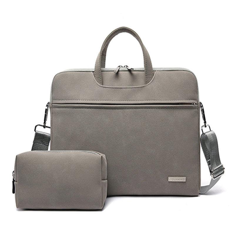 PU Leather Women Laptop Bag  for Notebook and Macbook with Mouse Bag