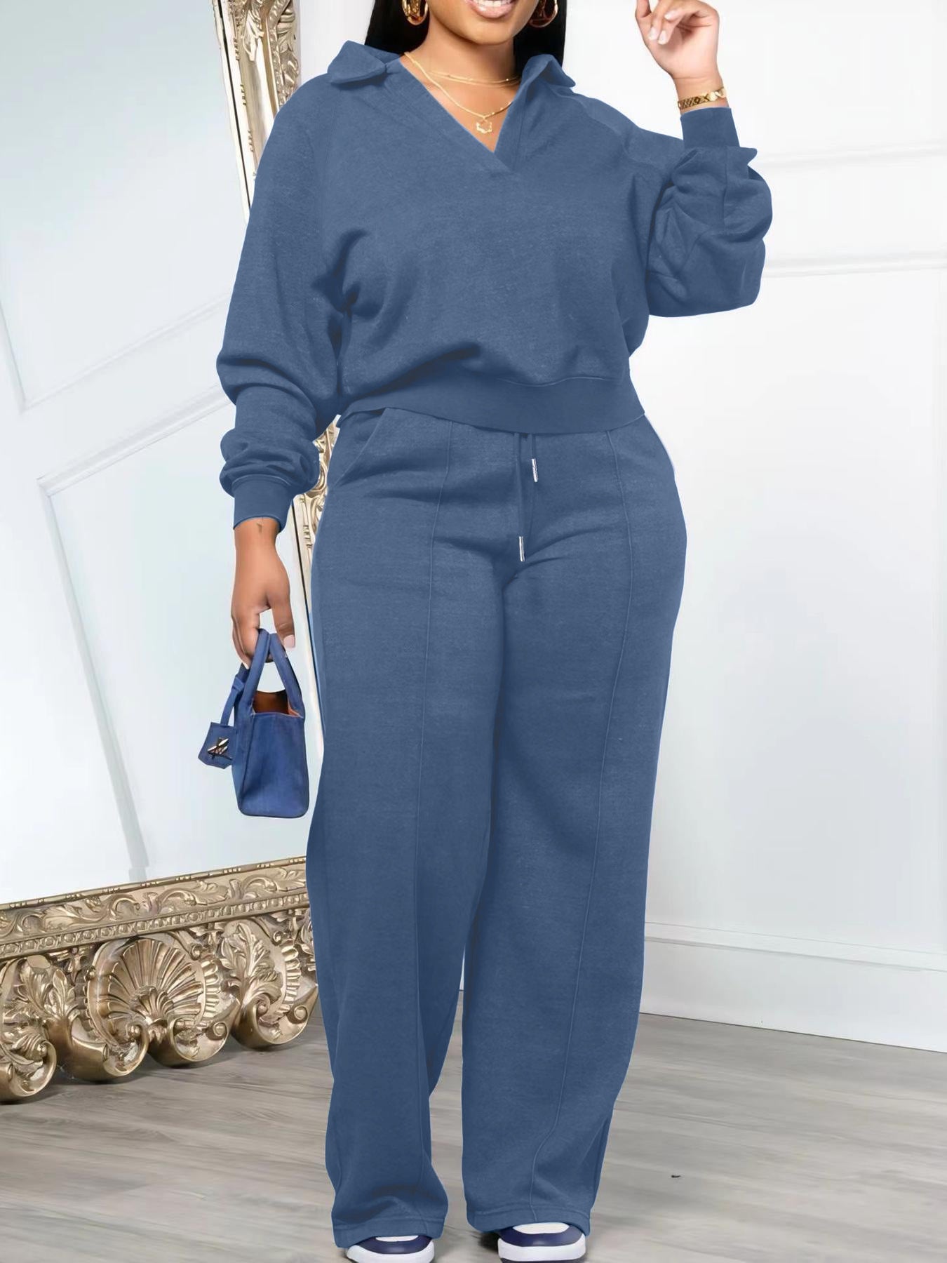 Sports Thickening Women's Pants Suit