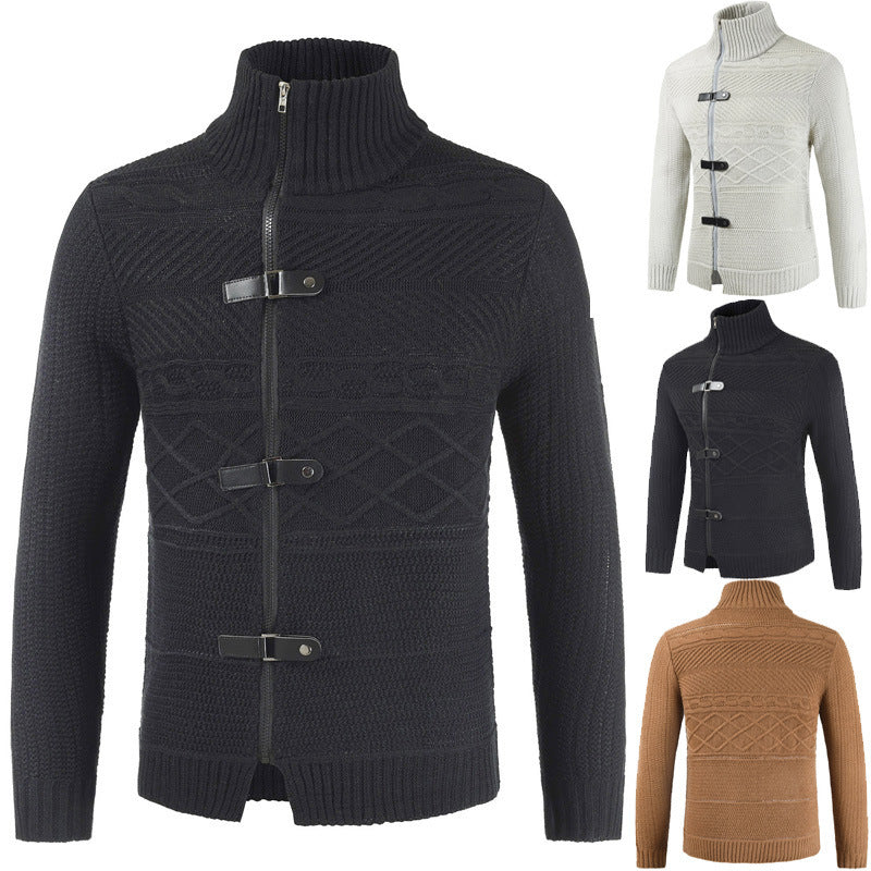Men's zipper cardigan