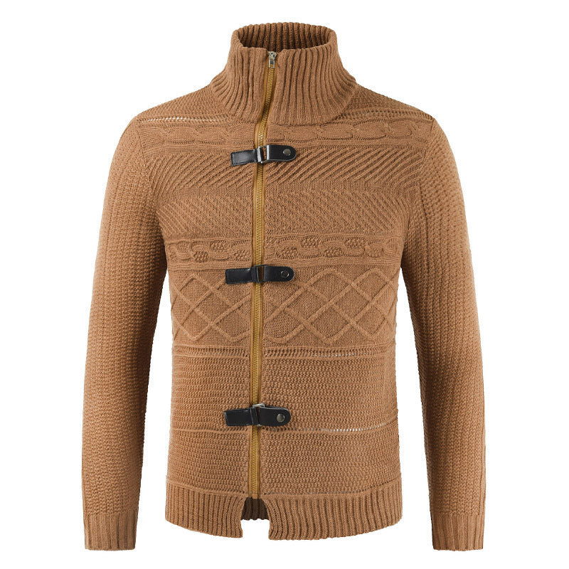 Men's zipper cardigan