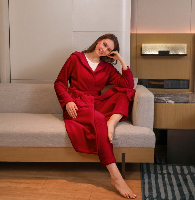 Women's Fibre Velvet Gown Set