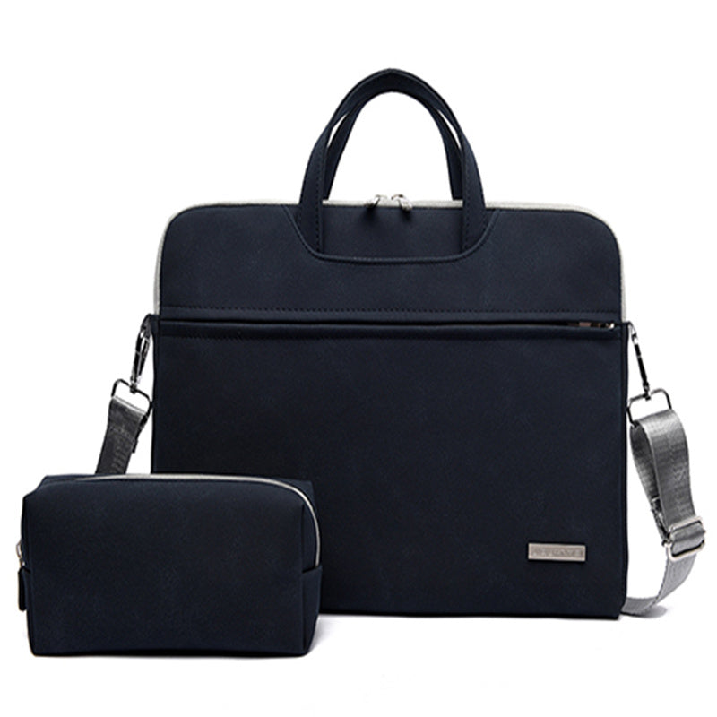 PU Leather Women Laptop Bag  for Notebook and Macbook with Mouse Bag