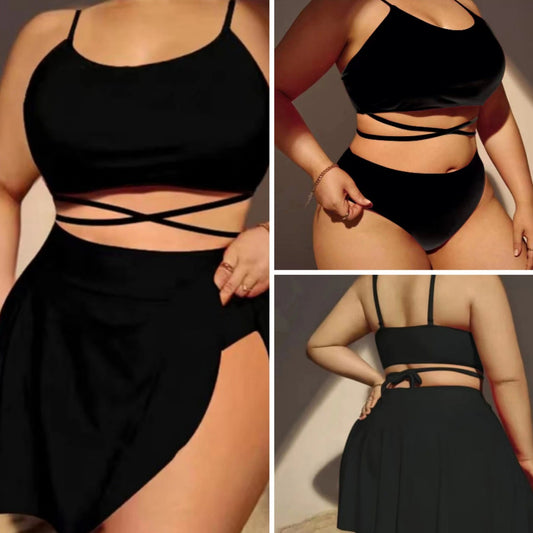 Three Piece Bikini Swimsuit