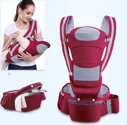 Multifunctional Baby Carrier - Breathable Waist Stool Hip Seat with Multiple Carrying Positions