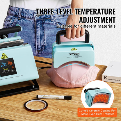 VEVOR 2 In 1 Tumbler And Hat Heat Press Machine Heat Machine For Caps Hats Mugs