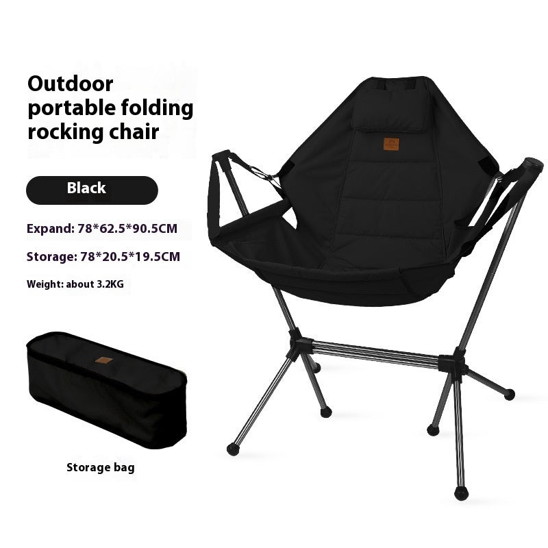 Rocking Chair Outdoor Aluminum Alloy Folding Chair Portable