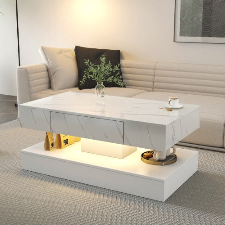 High LED Coffee Table,Modern Coffee Table For Living Room,Living Room Tables,Large Living Room Furniture,LED Lights