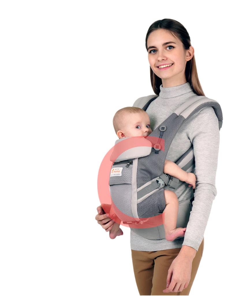 Adjustable baby Carrier - Full Stage Breathable Sling with Waist Stool for Babies