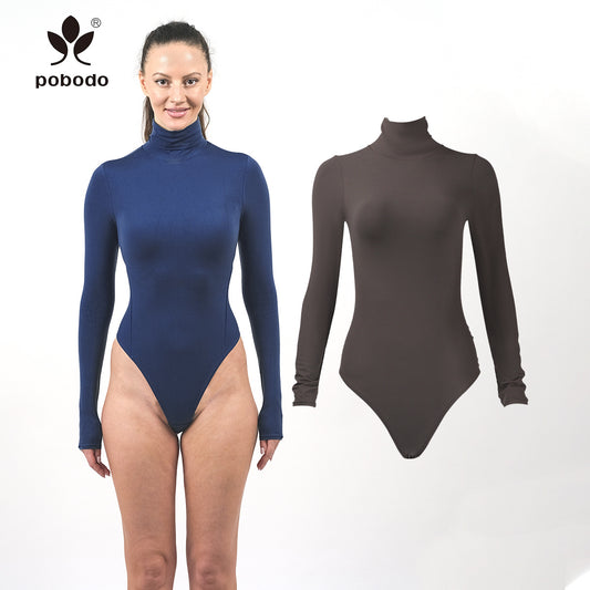 Round Neck Long Sleeved  Warm Jumpsuit