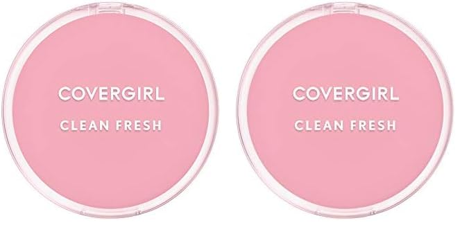 Covergirl Clean Fresh Pressed Powder #120 Fair 10G (Pack of 2)