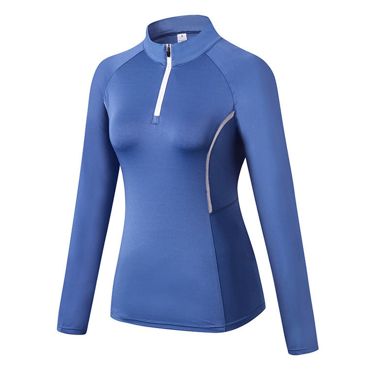 Yoga stand collar sweater