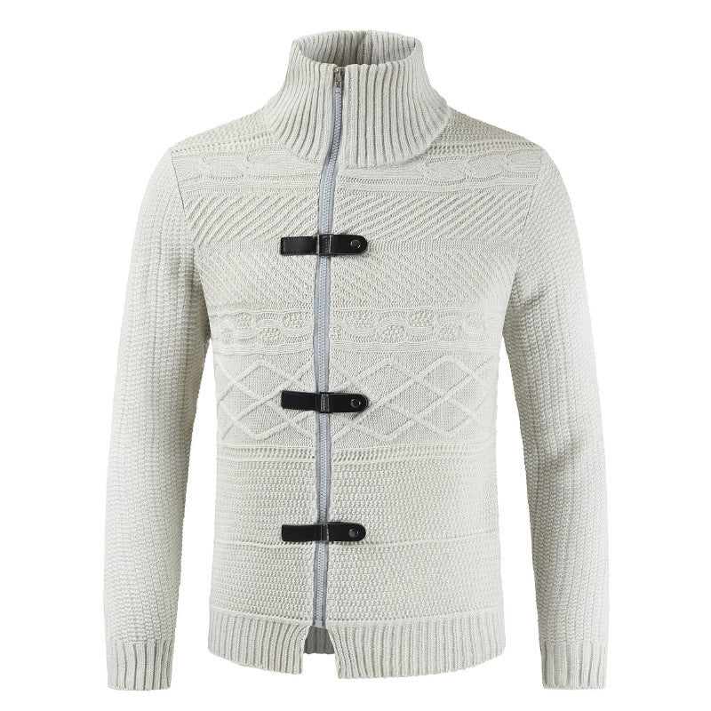 Men's zipper cardigan