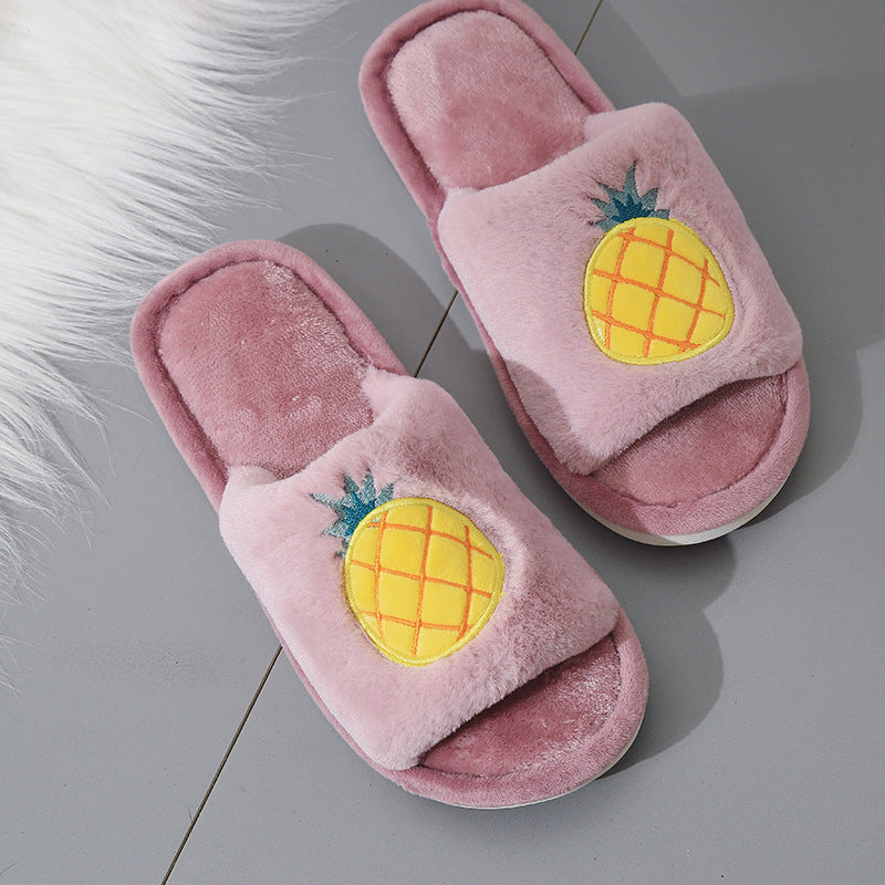 Fruit cotton slippers