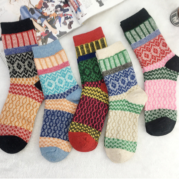 Thick and warm ladies rabbit wool socks