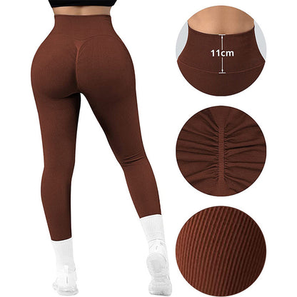 Seamless High Waist Yoga Pants - Women's Slim Fit Leggings