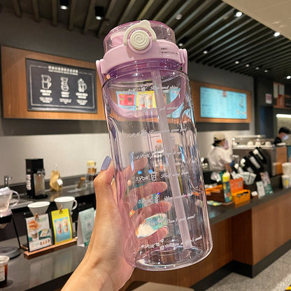 Large Capacity Double Drink Sports Bottle