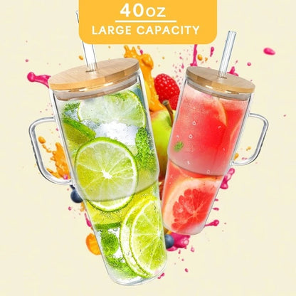 Tumbler With Lids And Straws - 40 Oz