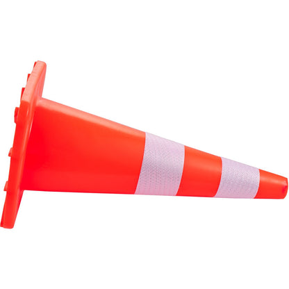 VEVOR Safety Cones,  Cm Height, 12 PCS PVC Orange Traffic Cone With 2 Reflective Collars And Weighted Base, Used For Traffic Control, Driveway Road Parking And School Improvement