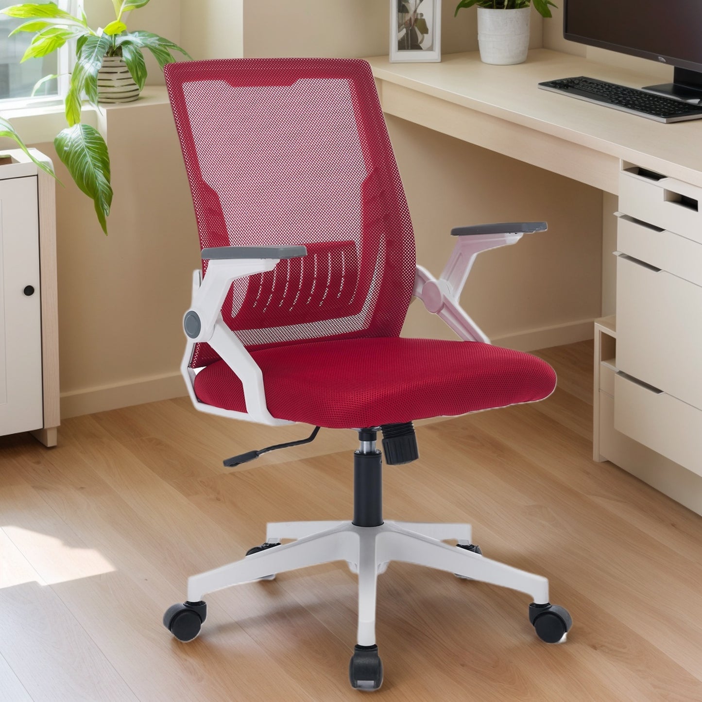 Ergonomic Office Chair Computer Desk Chair Comfy With Adjustable Lumbar Support