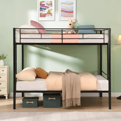 Full Over Full Metal Bunk Bed , No Box Spring Needed, Easy Assemble