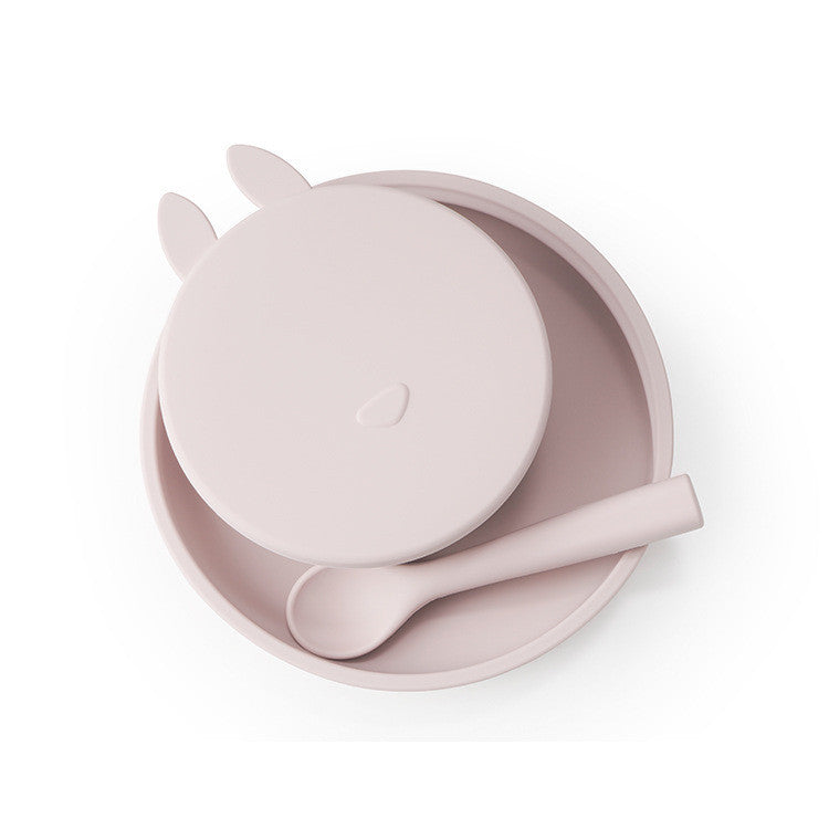 Silicone Baby Dinner Three-piece Set