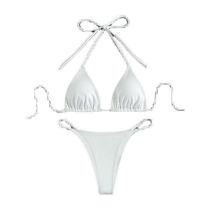 Lace Up Bikini Swimsuit