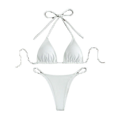 Lace Up Bikini Swimsuit