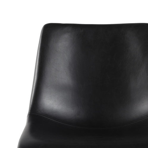 Modern Cushioned Dining Chair With Metal X-base