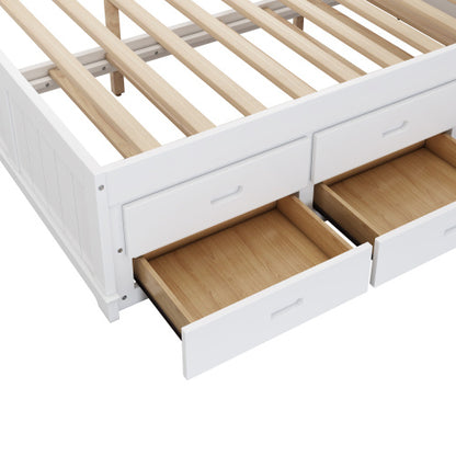 Bed With Trundle Bed And 3 Spacious  Bed Drawers