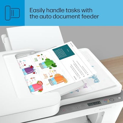 HP DeskJet 4255e Wireless All-in-One Color Inkjet Printer, Scanner, Copier, Best-for-Home, 3 Month Instant Ink Trial Included (588S6A)