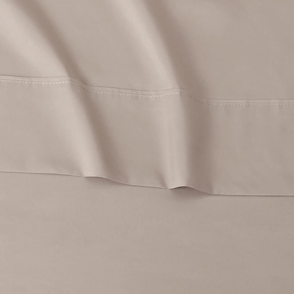 Lightweight Super Soft Easy Care Microfiber Bed Sheet Set with 36-cm Deep Pockets - Queen, Taupe