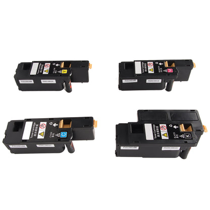 4Pcs Toner Cartridge Replacement Set for Xerox Phaser 6000 6010 Workcentre 6015 Printer