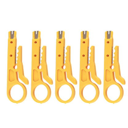 5Pcs Mini Wire Stripper Portable Durable Network Wire Stripper for CAT5,CAT5eCAT6 Data Cable 3D Printers PTFE Tube