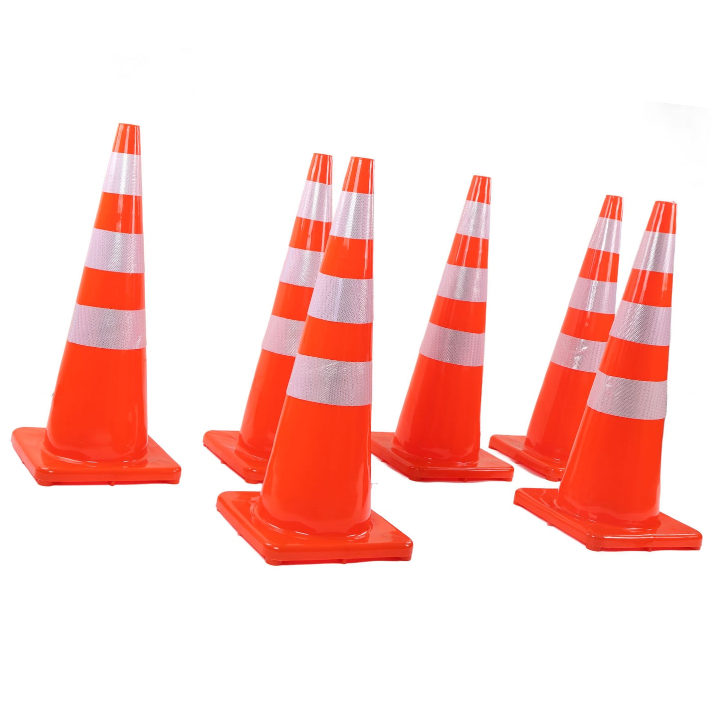 6Pcs Traffic Cones Weather Resistant