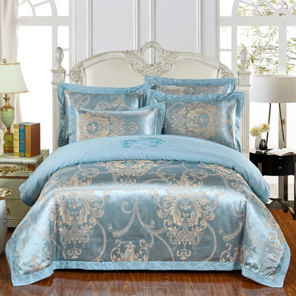 Four sets of embroidery silk and cotton jacquard