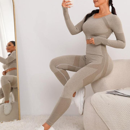 Hip-Lifting Sports Leggings Yoga Clothes Set - High Performance Activewear