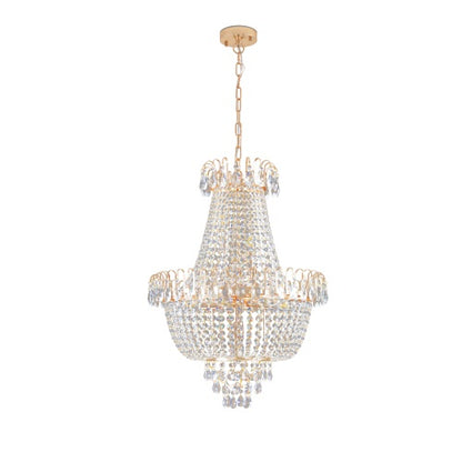 Golden Crystal Chandelier