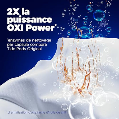 Tide Oxi Max Power PODS Laundry Detergent, Laundry Pods with Stain Remover Plus Oxi Power, 18 Count