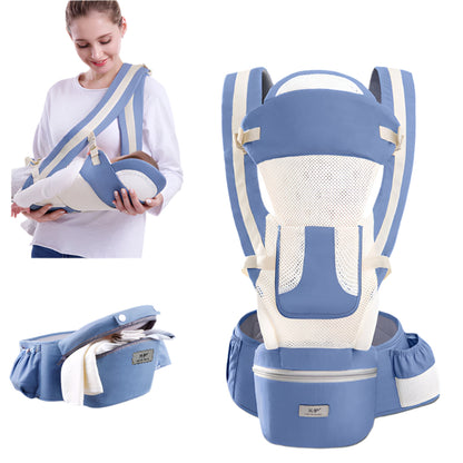 abundance Ergonomic Baby Carrier 3-in-1 - Hip Seat Carrier with Front Facing & Kangaroo Wrap Sling for Infants