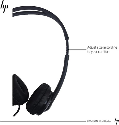 HP 3.5mm Stereo Wired Headphones, Business Headset with Microphone for Customer Service, Laptop/Desktop/PC/MAC