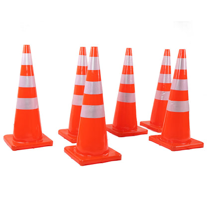 6Pcs Traffic Cones Weather Resistant