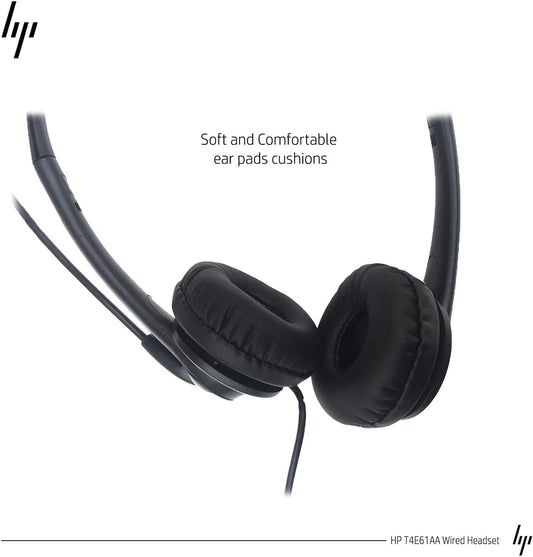 HP 3.5mm Stereo Wired Headphones, Business Headset with Microphone for Customer Service, Laptop/Desktop/PC/MAC