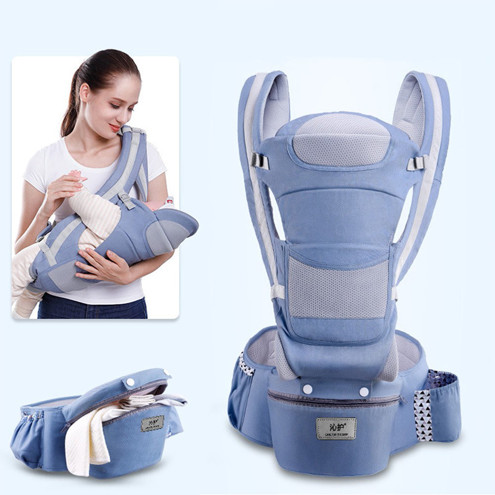 Multifunctional Baby Carrier - Breathable Waist Stool Hip Seat with Multiple Carrying Positions