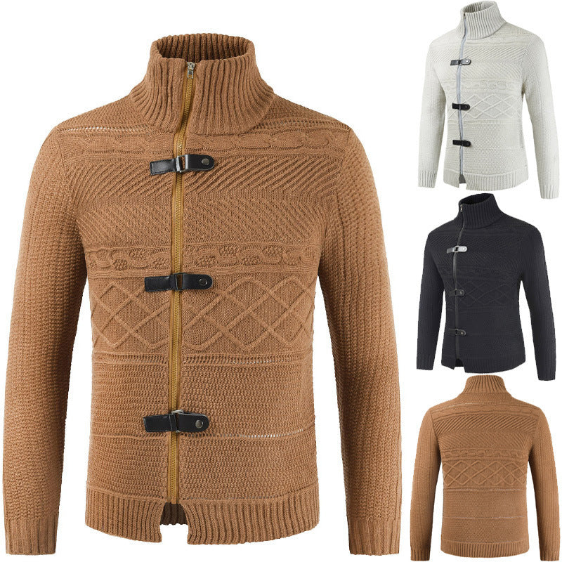 Men's zipper cardigan