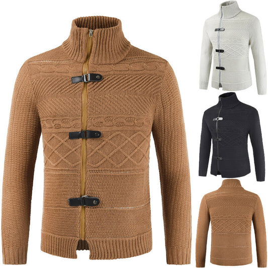 Men's zipper cardigan