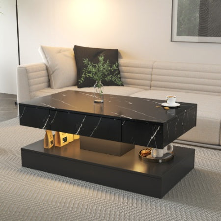 High LED Coffee Table,Modern Coffee Table For Living Room,Living Room Tables,Large Living Room Furniture,LED Lights